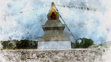 360° The first Stupa in the Czech Republic