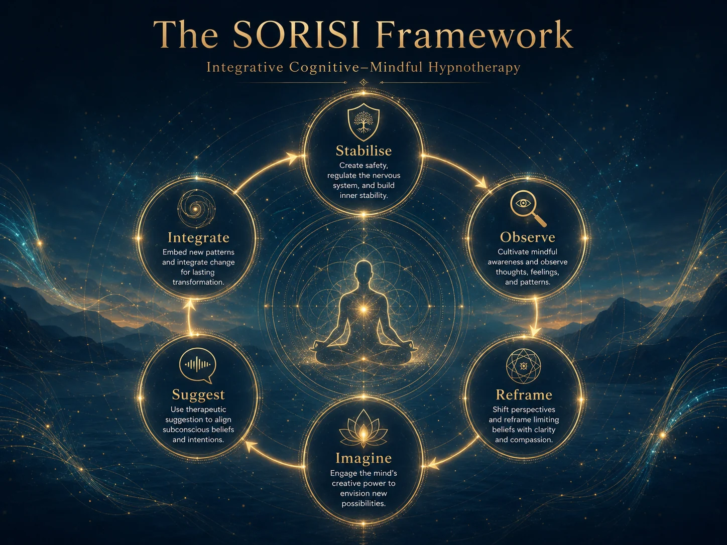 The SORISI Framework: Stabilise, Observe, Reframe, Imagine, Suggest and Integrate