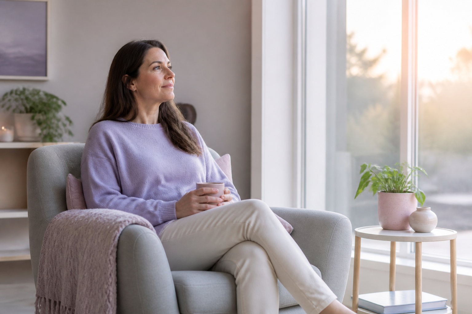A calm hypnotherapy consultation focused on relaxation and emotional wellbeing.
